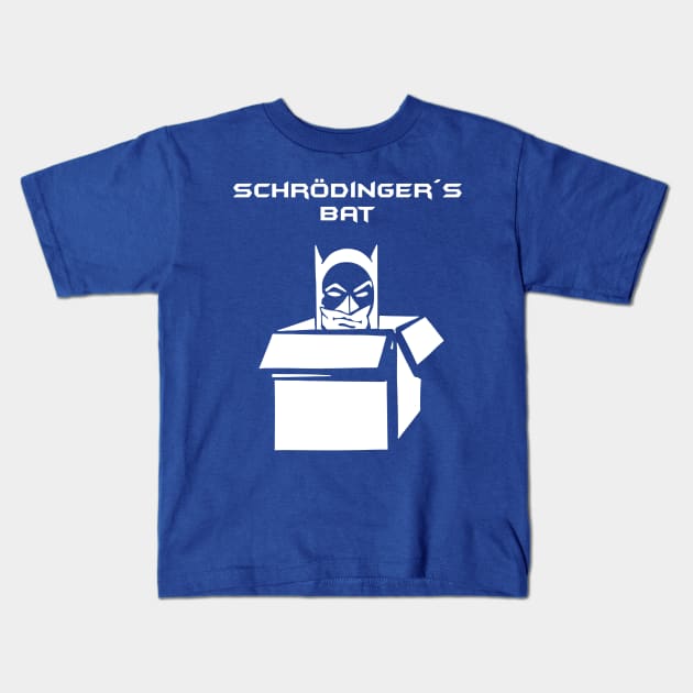 Schrodinger Bat Kids T-Shirt by BrotherAdam